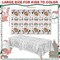 Christmas Coloring Tablecloth - Christmas Decorations | Christmas Table Decor Indoor- Christmas Banner | Christmas Crafts for Kids - Kids Games Gifts Activities Party Favors Supplies,54" x 88"